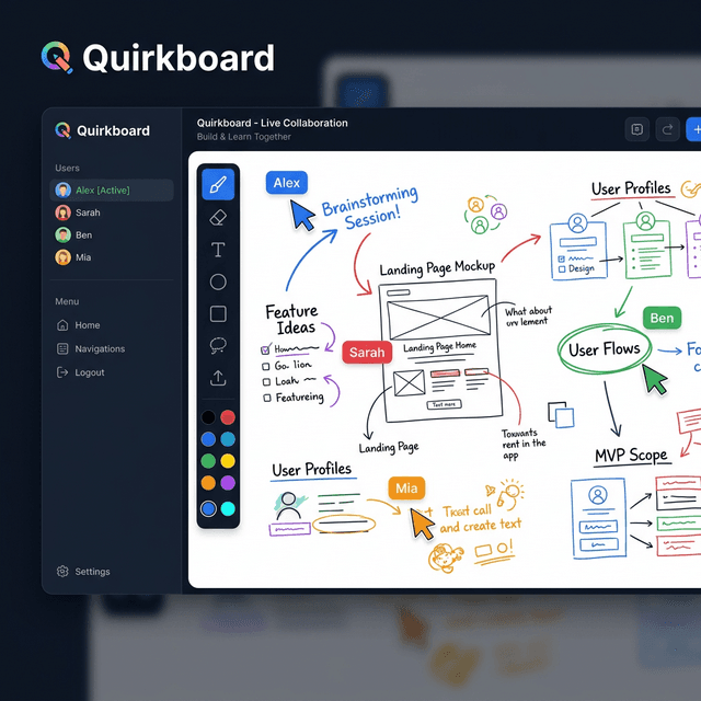 Quirkboard – Real-Time Collaborative Whiteboard